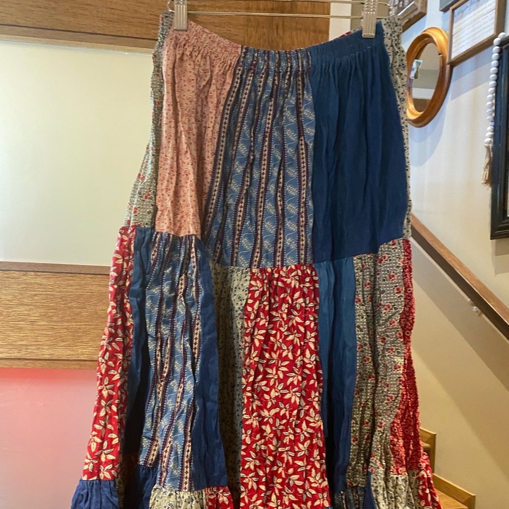 Maxi patchwork skirt